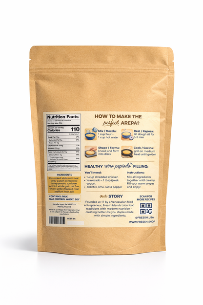 Smart Mix Arepa Flour w/ Protein & Fiber (Shipping Available)